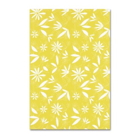 Trademark Fine Art Jyotsna Warikoo 'Painted Garden Yellow Floral' Canvas Art, 16x24 ALI17637-C1624GG